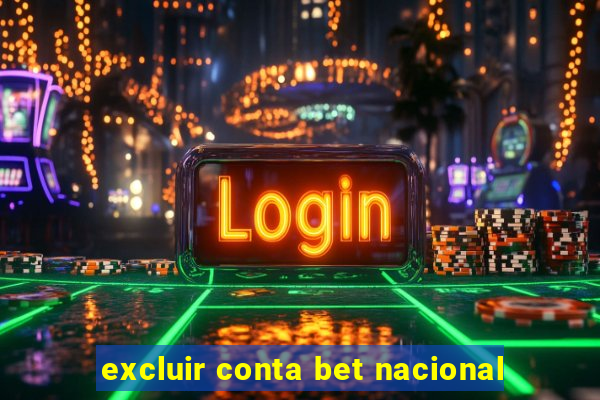 excluir conta bet nacional